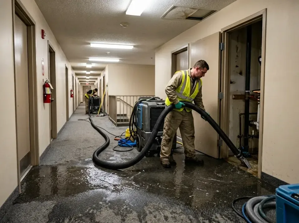 multi-unit-apartment-hallway-f-005 — frequently asked questions, Emergency Burst Pipe Water Extraction & Removal in Kendall…